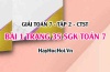 Giải bài 1 trang 35 Toán 7 Tập 2 SGK Chân trời sáng tạo Giải bài 1 trang 35 Toán 7 Tập 2 SGK Chân trời sáng tạo